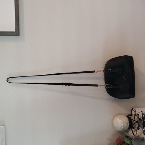 Coach Black Leather Satchel Crossbody Bag Size Small - Picture 14 of 14